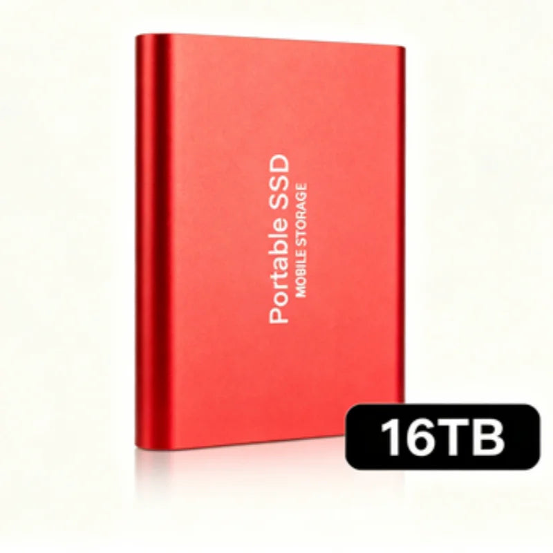 Portable External SSD, 1TB-16TB Large Capacity USB3.1 High Speed Solid State Drive, Lightweight Storage for Laptop, Desktop, Mac Pi-Mart