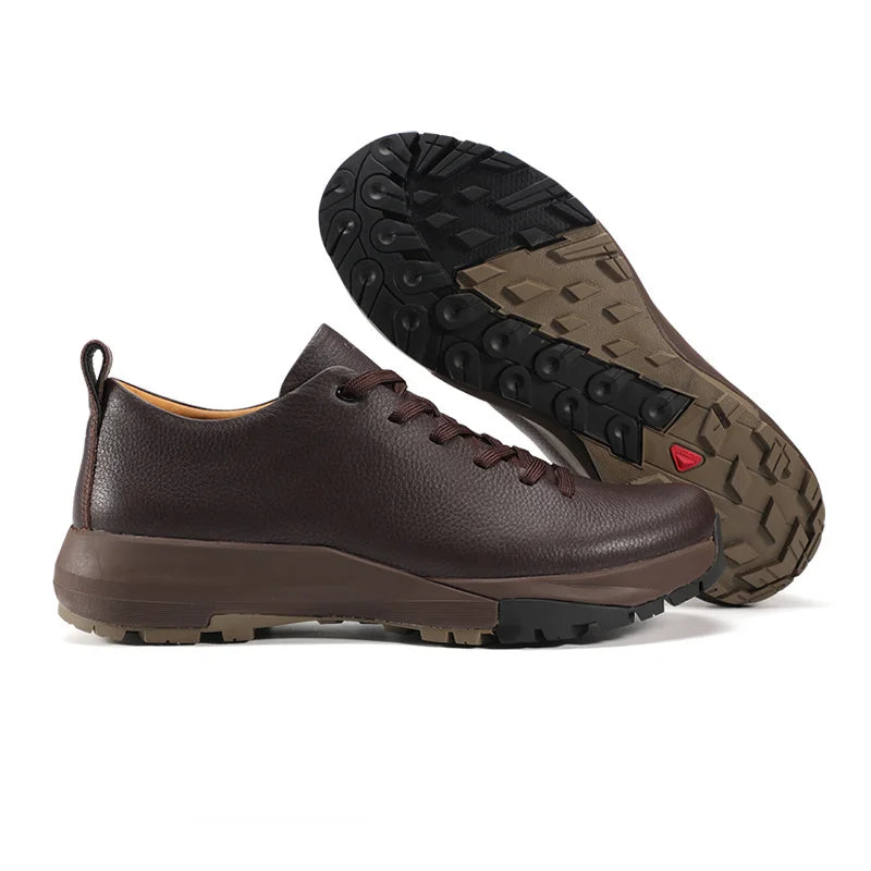 Men Sports Running Shoes Outdoor Walking Soft Casual Sneakers Fashion Designer Genuine Leather Sneaker Waterproof Shoes Men Pi-Mart