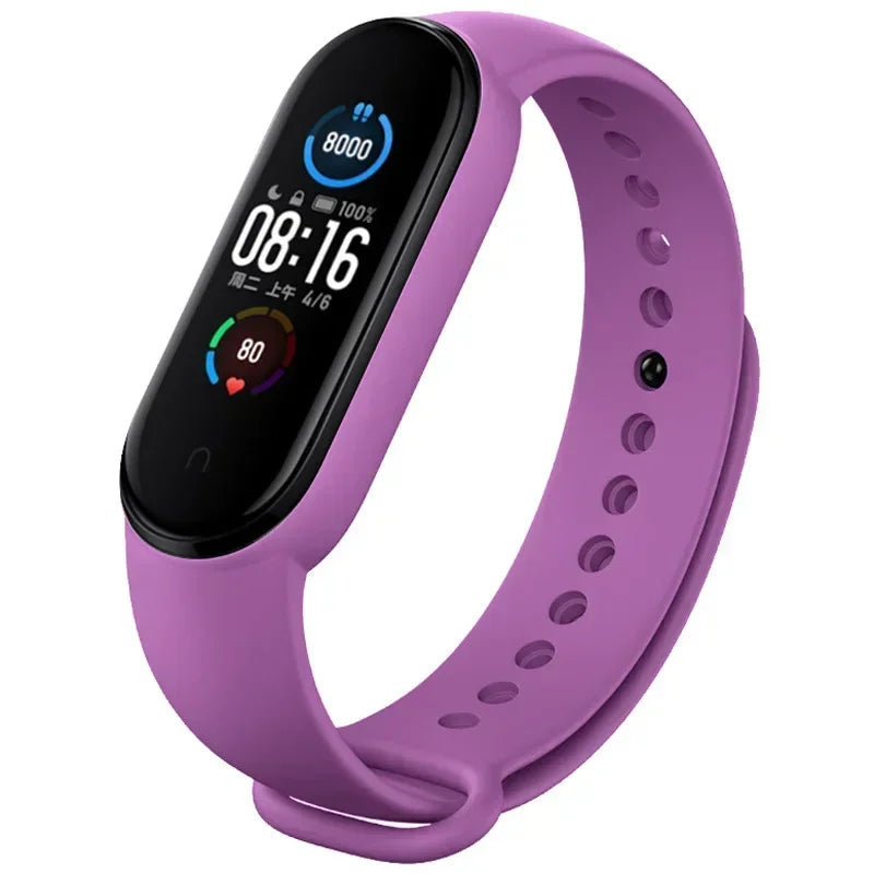 Watch Strap For Xiaomi Mi Band 7 6 5 4 3 Wristband Silicone Bracelet Wrist Straps MiBand 3/4 band5 band6 Smartwatch Accessories LadyShow.Store