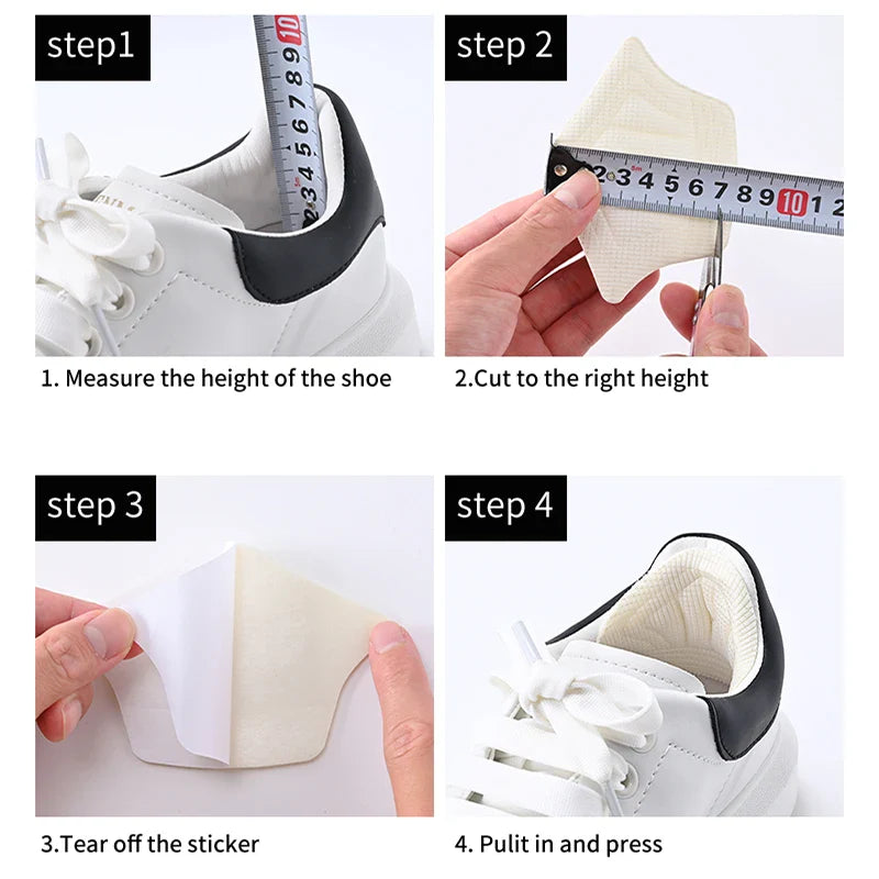 3pairs/6pairs Insoles Patch Heel Pads for Sport Shoes Back Sticker Adjustable Size Antiwear Feet Pad Cushion Insert Insole LadyShow.Store