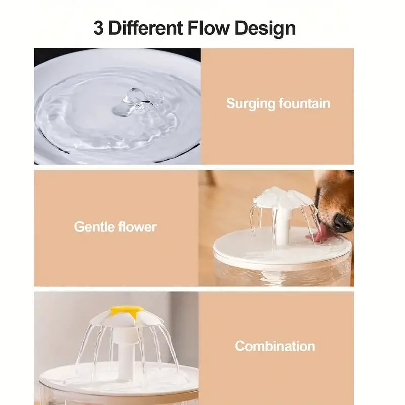 USB Electric Mute 1.2L Pet Water Fountain Automatic Cat Drink Bowl Filter Pet Drinking Dispenser Drinker For Cats Water Filter Pi-Mart