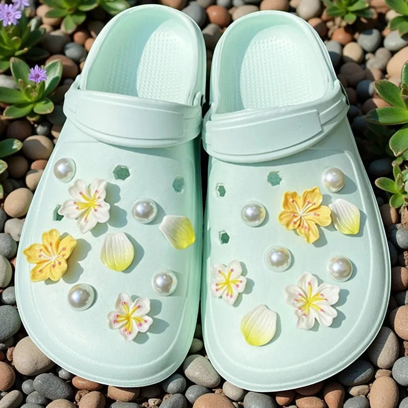 Hot Fashion Shoe Charms for Creative Branches and Flowers Clogs Shoe Buckle Cute Shoe Accessories Decoration for Girls Gift Pi-Mart