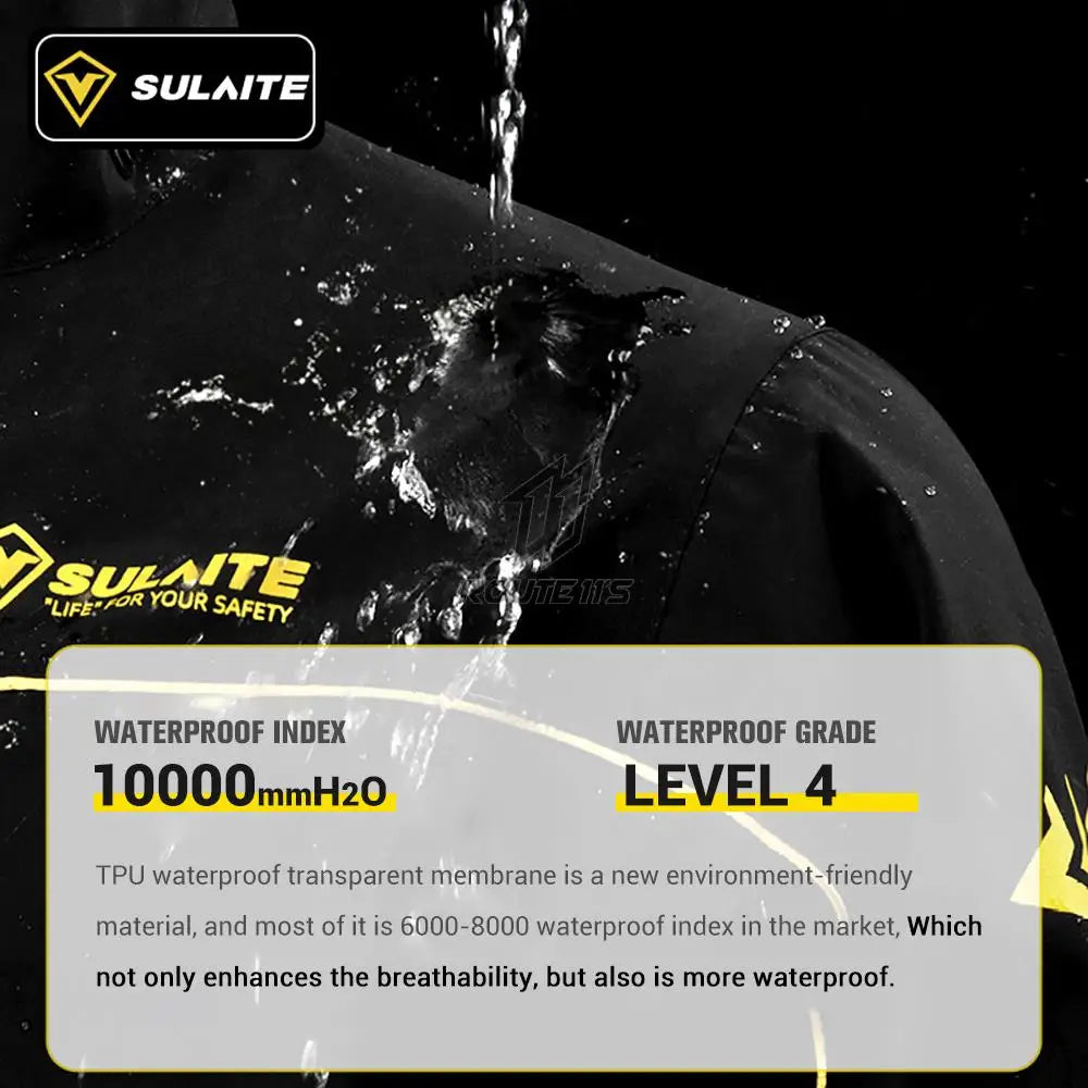 Motorcycle Raincoat Suit Rainstorm Prevention Jacket Pants Camping Hiking Fishing Raincoat Moto Raincoat Motorcyclist Rider Rain Pi-Mart