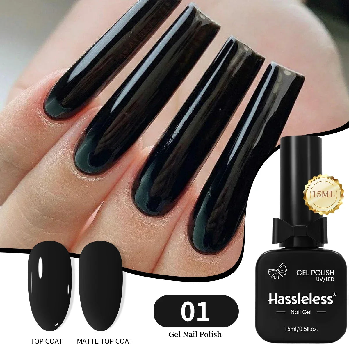 Single-use 15ml gel nail polish, convenient for home or salon manicures, easy to remove. Tri Light Beauty