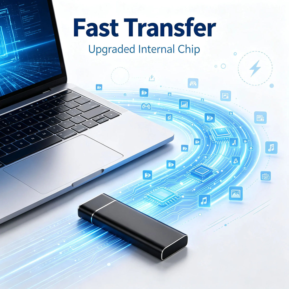 USB 3.1 high-speed external portable hard drive 4TB large capacity portable SSD solid state drive suitable for laptop MAC/PC Pi-Mart