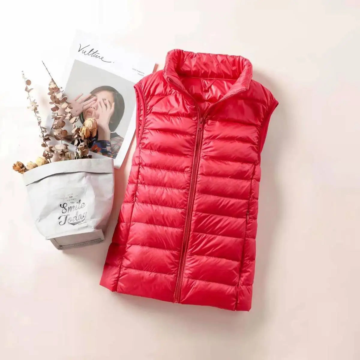 New 2026 Women Women Ultra Light Down Vests Slim Sleeveless Jacket Portable Girl Lightweight Windproof Waistcoat LadyShow.Store