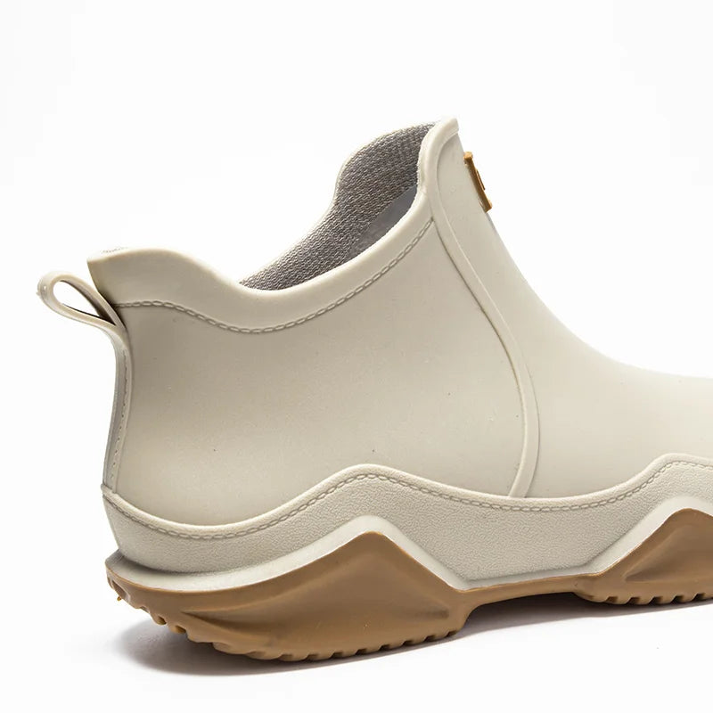 Low-cylinder Rain Shoes for Men and Women: Outdoor Fishing Waterproof Shoes, Stylish Style for Outdoor Wear, Rain Boots LadyShow.Store