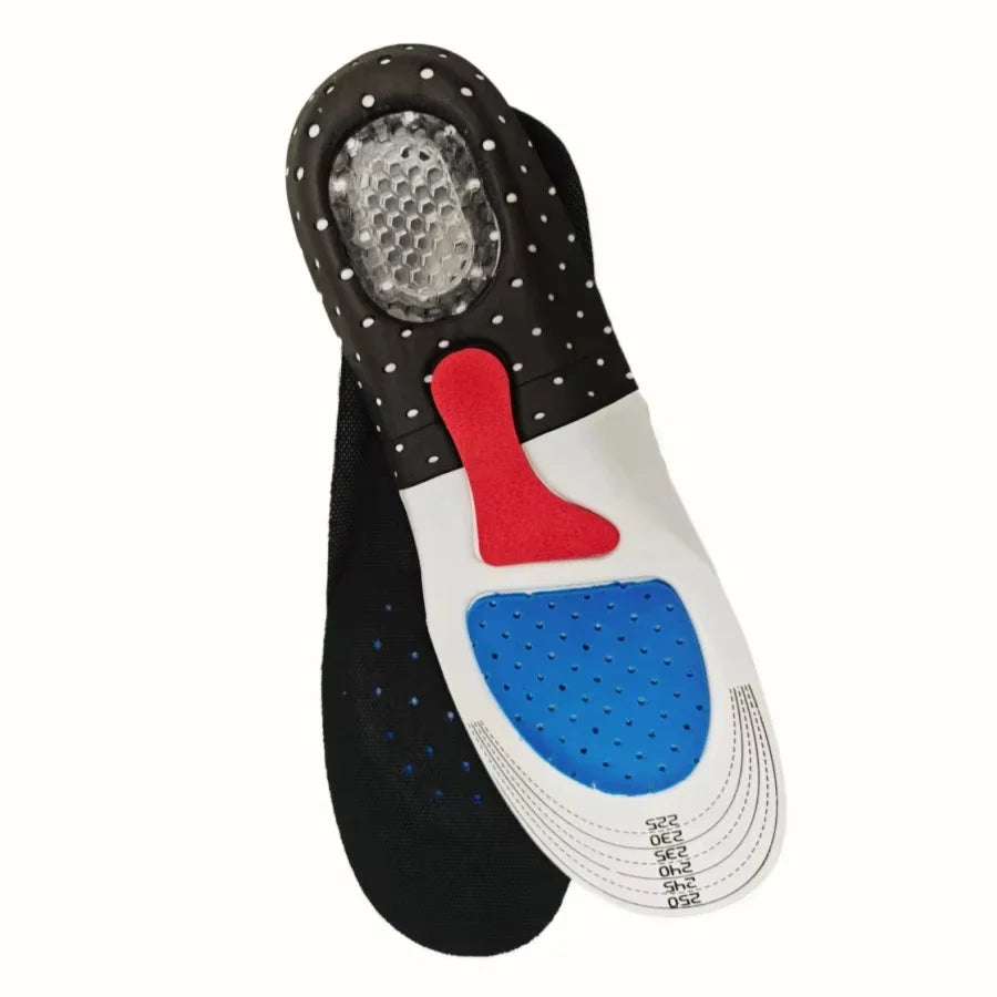 1Pair Orthopedic Insoles Memory Foam Cushion Gel Insole Silicone Arch Support Pads Sport Shoe Pad Soft Running Insert LadyShow.Store