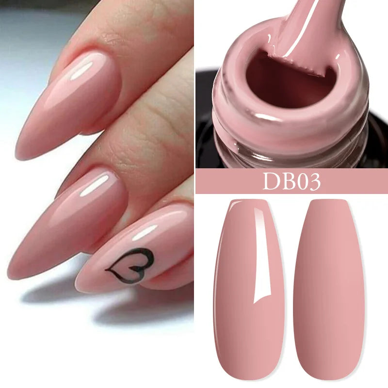 Mtssii 6ML Chocolate Color Gel Nail Polish Brown Semi Permanent UV Gel Autumn Winter Popular Soak Off Nail Art Gel Varnishes Tri Light Beauty