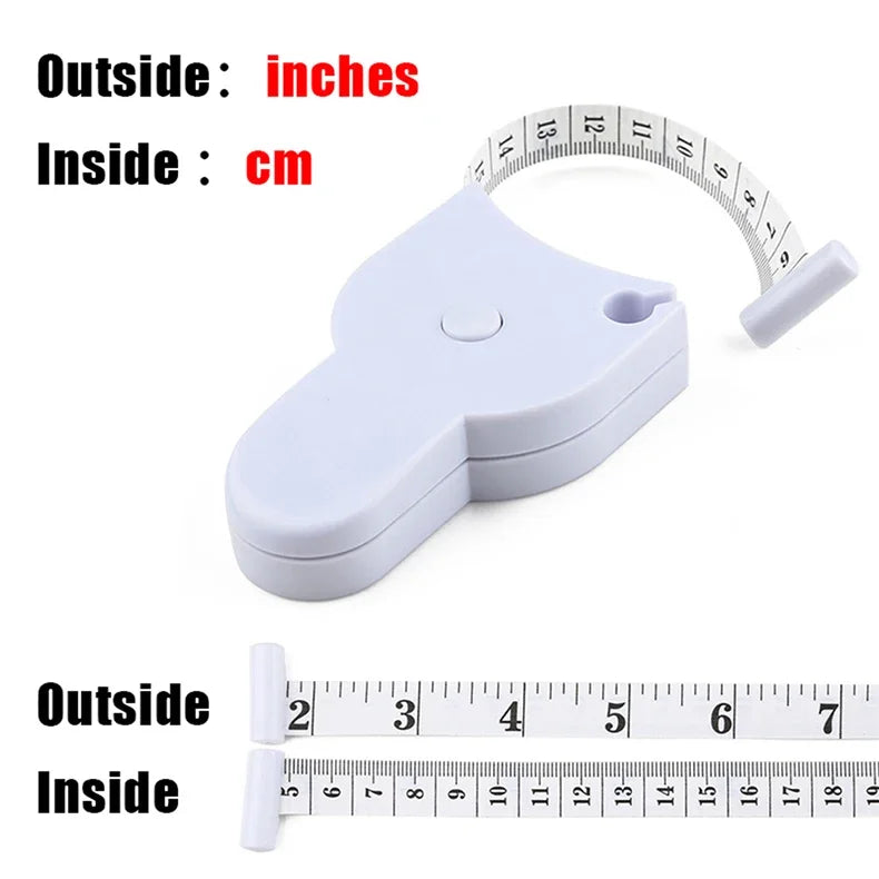 Portable Fitness Telescopic Health Tape Measure With Handle Torch Y-shaped Tape Measure Waist Circumference Tape Measure Pi-Mart