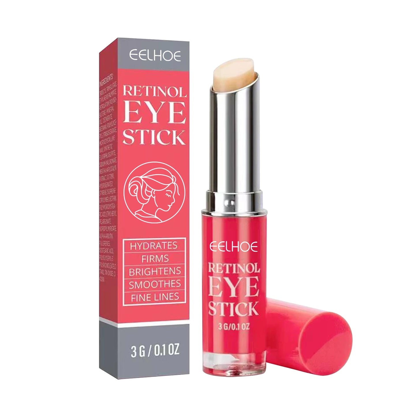 Retinol Eye Cream Stick Lightening Dark Circles Anti-Puffiness Smooth Brightening Moisturizing Firming Under Eye Treatment Care Pi-Mart