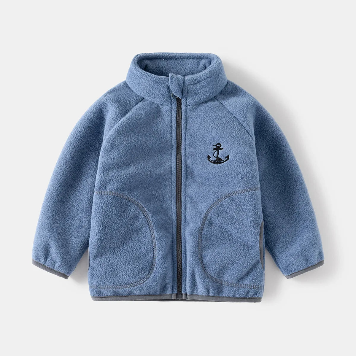 Ircomll New Children Boys Polar Fleece Jacket Autumn Winter Kids Coat Causal Toddler Stand Collar Zipper Outwear Boys Clothing Pi-Mart