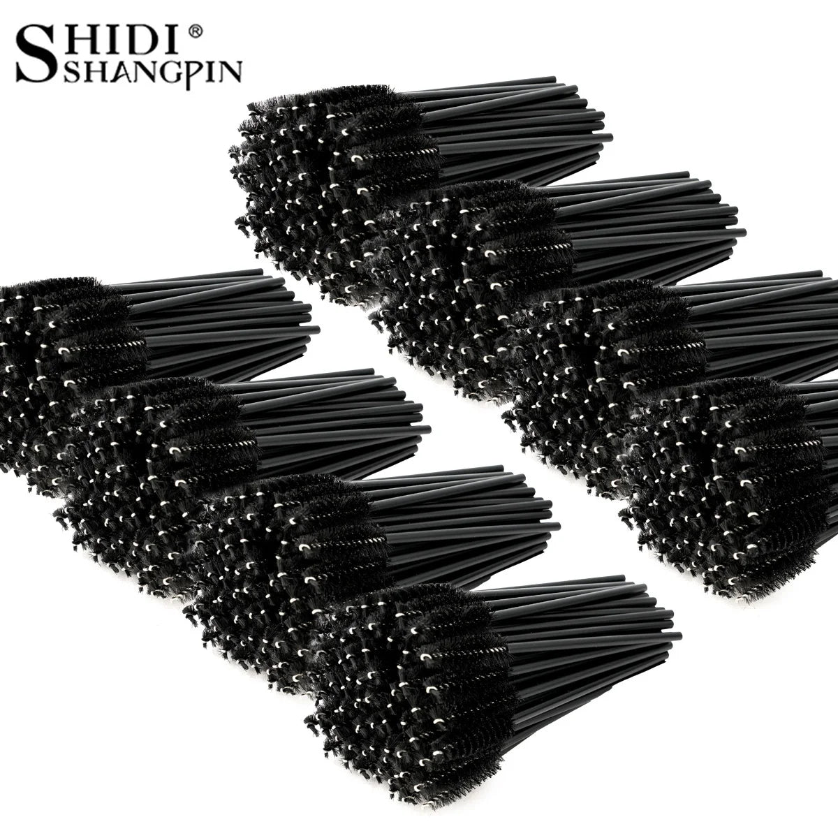 5/50Pcs Black Lashes Brush Cosmetics False Eyelashes Supplies Reusable Makeup Brushes Eyebrow Brush Mascara Wands Make Up Tools Pi-Mart
