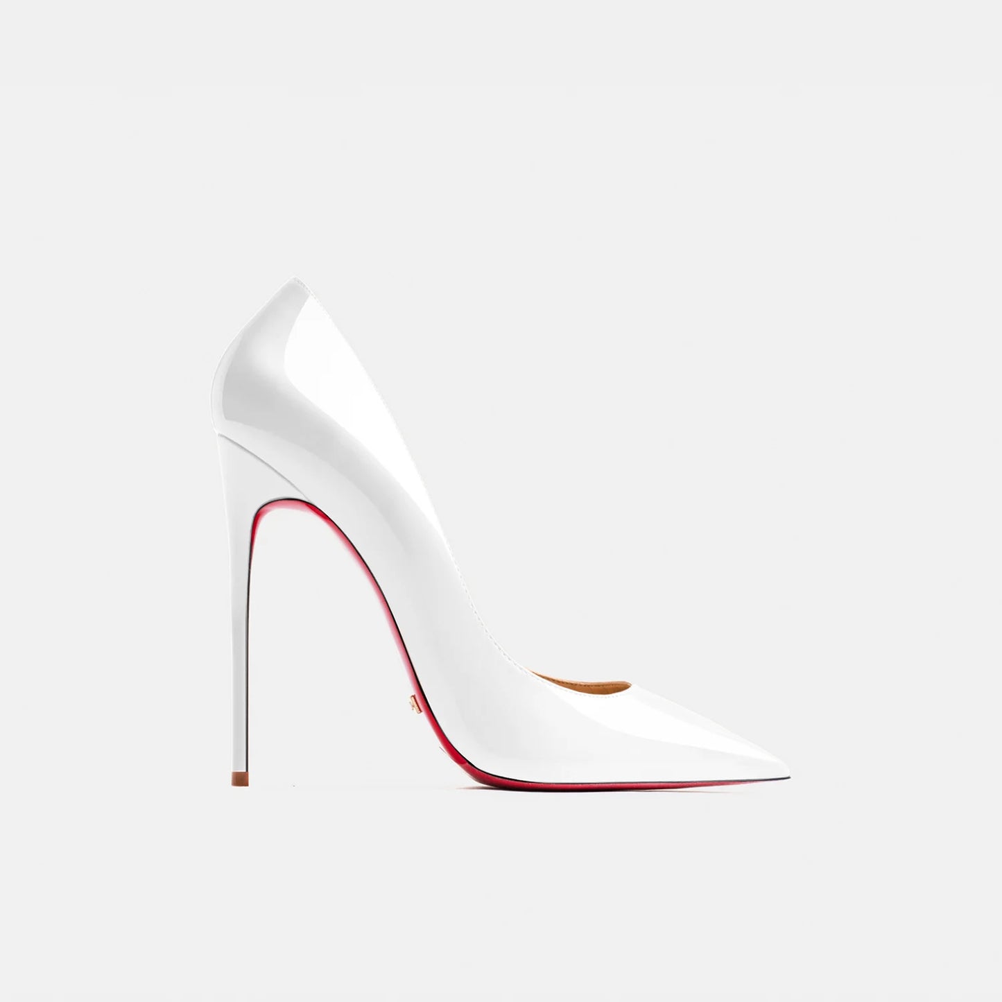 Women heels 2026 leather Heels for women Luxury Brand Pumps Red sole Pointed Toe High Heels Elegant Stiletto Ladies Prom Shoes Pi-Mart