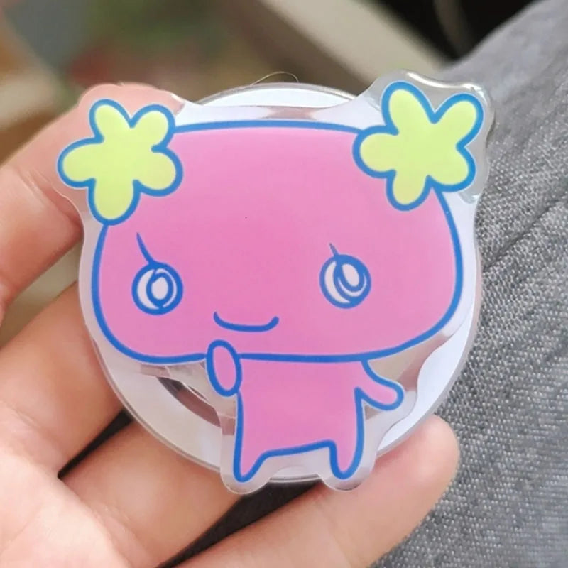Kawaii Tamagotchi Family Magnetic Phone Stand With Retractable Airbag Strong Absorption Portable Anti-Fall Desktop Support Gifts Pi-Mart