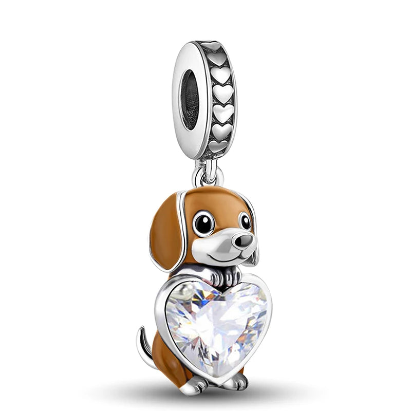 925 Sterling Silver Sunglasses Duck Puppy Cooking Mouse Bead Diy Bracelet Bangle Making Gift Of High Quality Fine Jewelry Pi-Mart