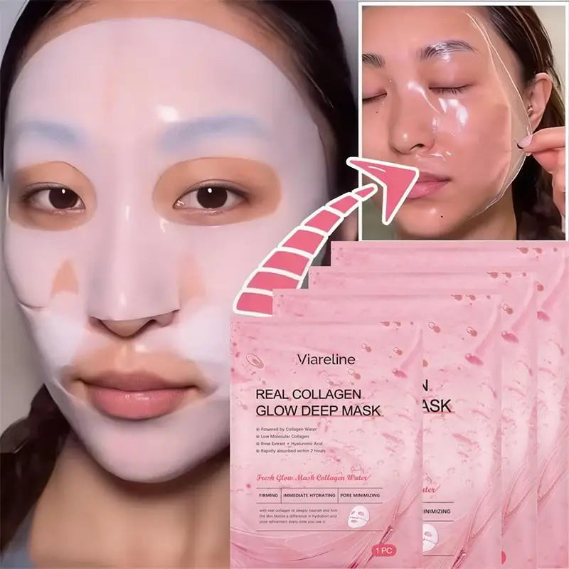 Overnight Collagen Mask Salmon DNA PDRN Face Mask For Glass Glow Skin Elasticity Hydrating Firming Smooth korean Skincare Pi-Mart