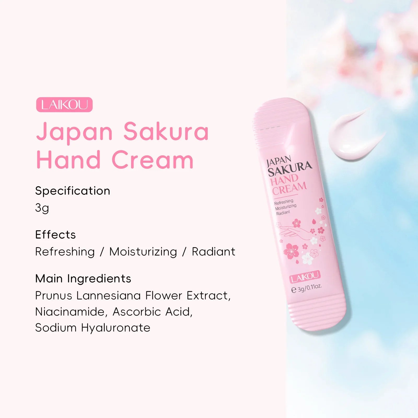 7pcs Collagen Sakura Hand Cream Skin Soften Nourish Care Deep Cracked Repair Beauty Products Girl Moisturizing Hand Skin Tri Light Beauty