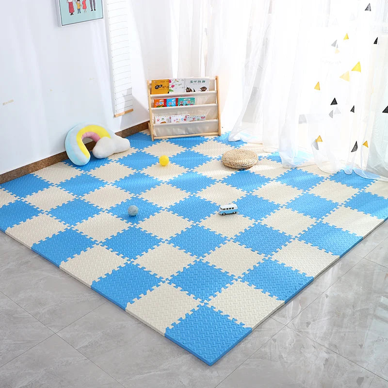 4~20Pcs Puzzle Fitness Mat, Eva Interlocking Foam Floor Tiles for Home Gym, Home Gym Equipment Mat, Non-Slip Floor Mat for Kids Pi-Mart