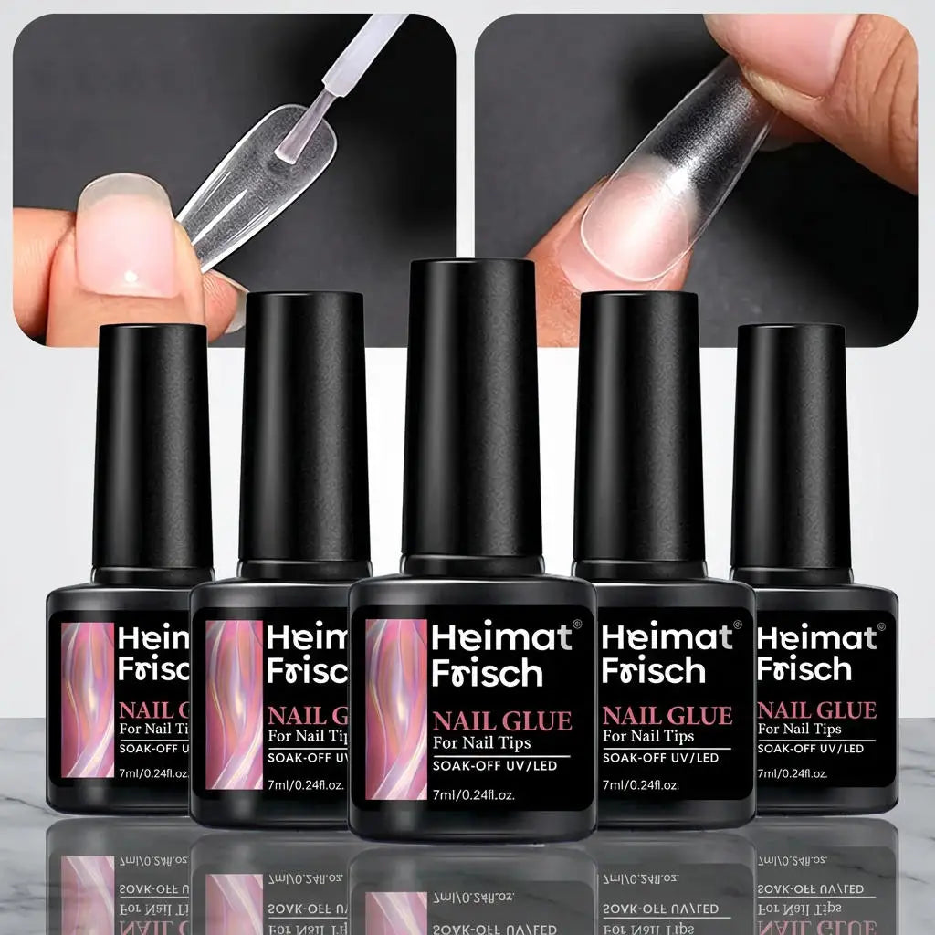 Heimat Frisch 5pcs/2pcs 7g Super Strong Nail Glue For False Nail Tips, Acrylic Nails,Press OnNails,Fake Nails Art Decoration Las Tri Light Beauty