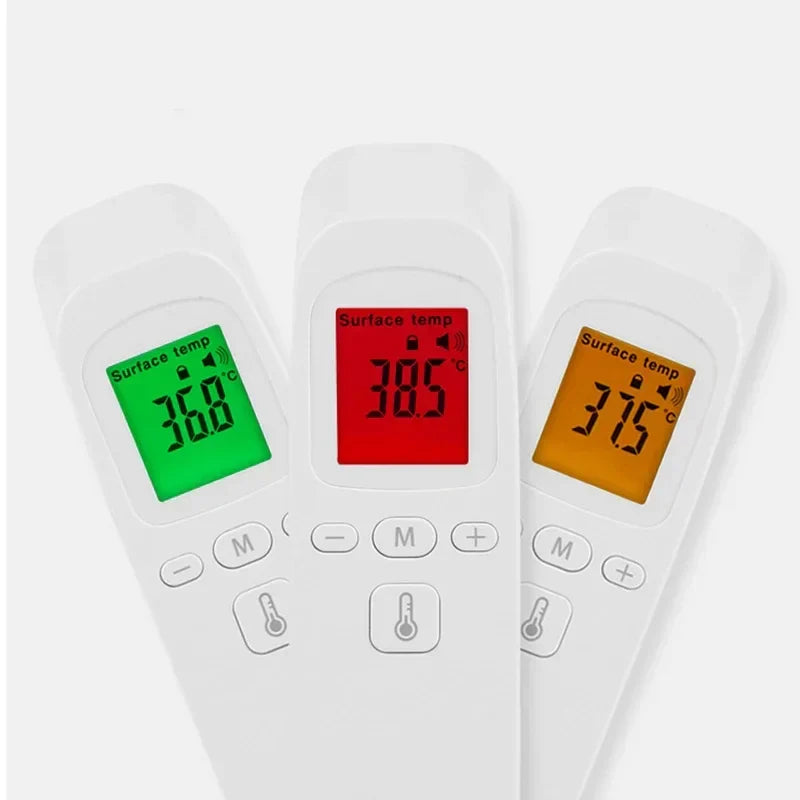Medical Digital Infrared Thermometer Quick Temperature Measurement Medical Handheld Body Forehead Non-contact Thermometer Tri Light Beauty
