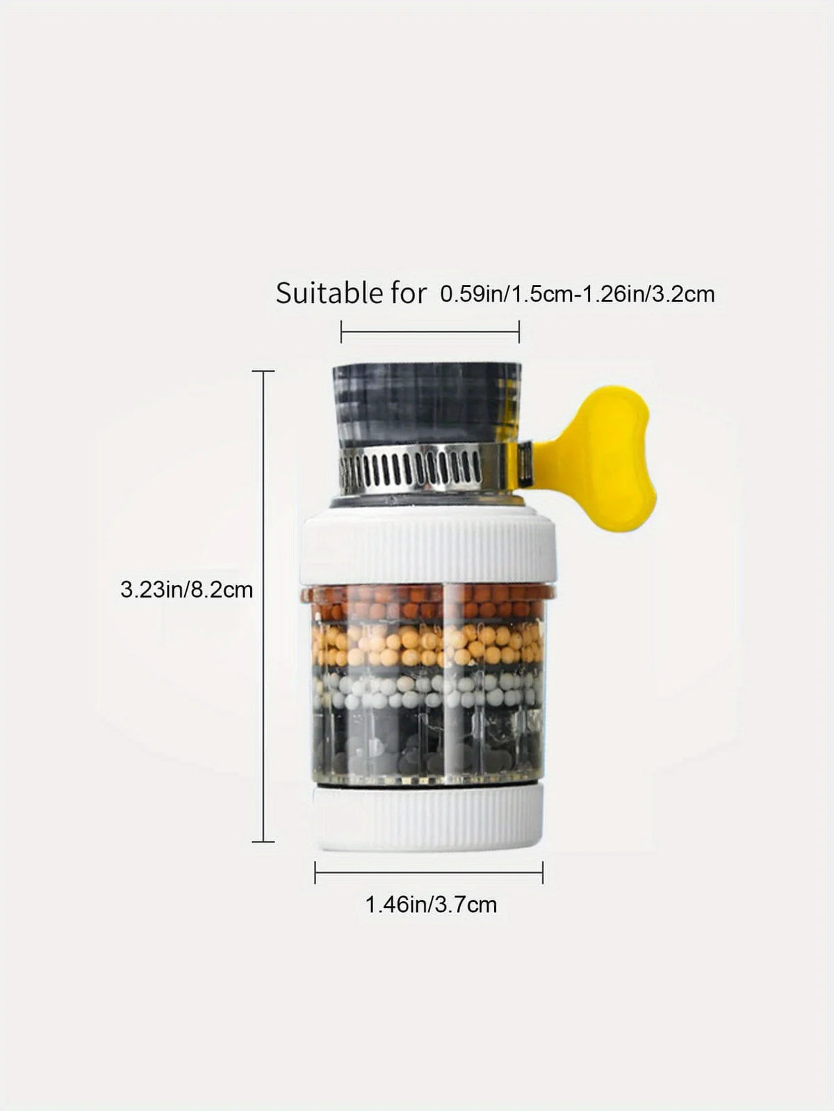 Six-layer Filter Cylindrical Bubbler, Faucet Filter Splash-proof Head Bubbler Pi-Mart
