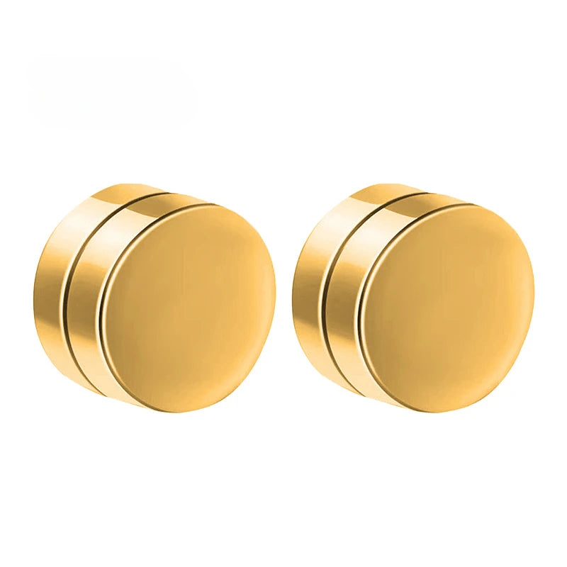 1 Pairs Fake Ear Clip Hoop Earrings for Men and Women Stainless Steel Painless Non Piercing Fake Earrings Jewelry Gifts Pi-Mart