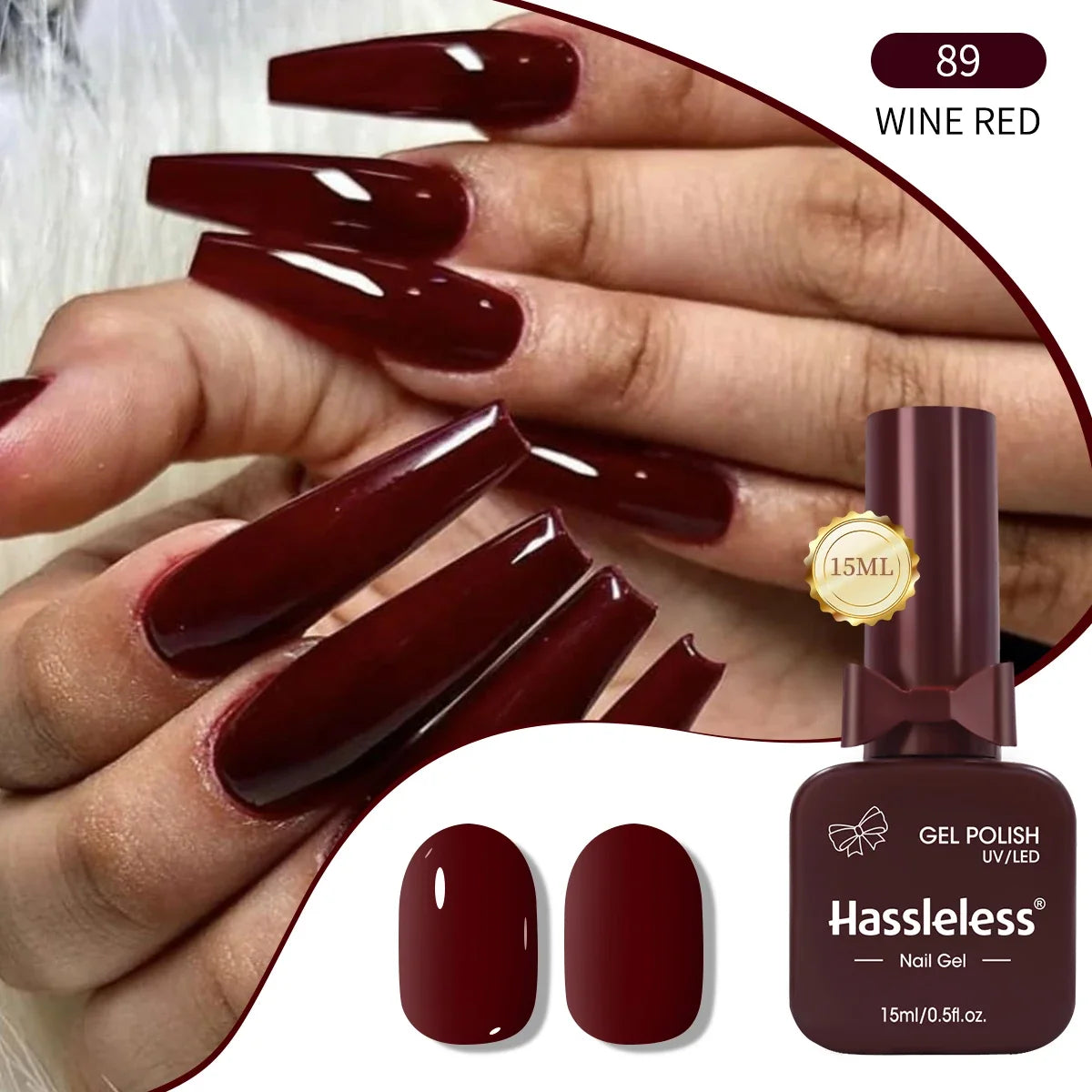 Single-use 15ml gel nail polish, convenient for home or salon manicures, easy to remove. Tri Light Beauty