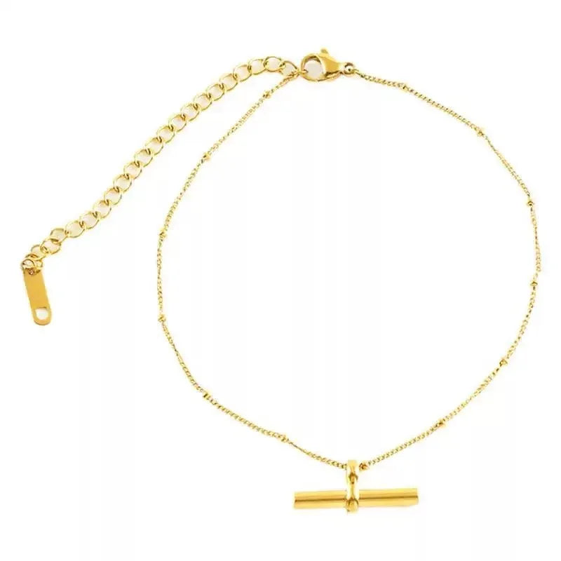 Stainless Steel Bohemian Style Personalized Anklet Pi-Mart