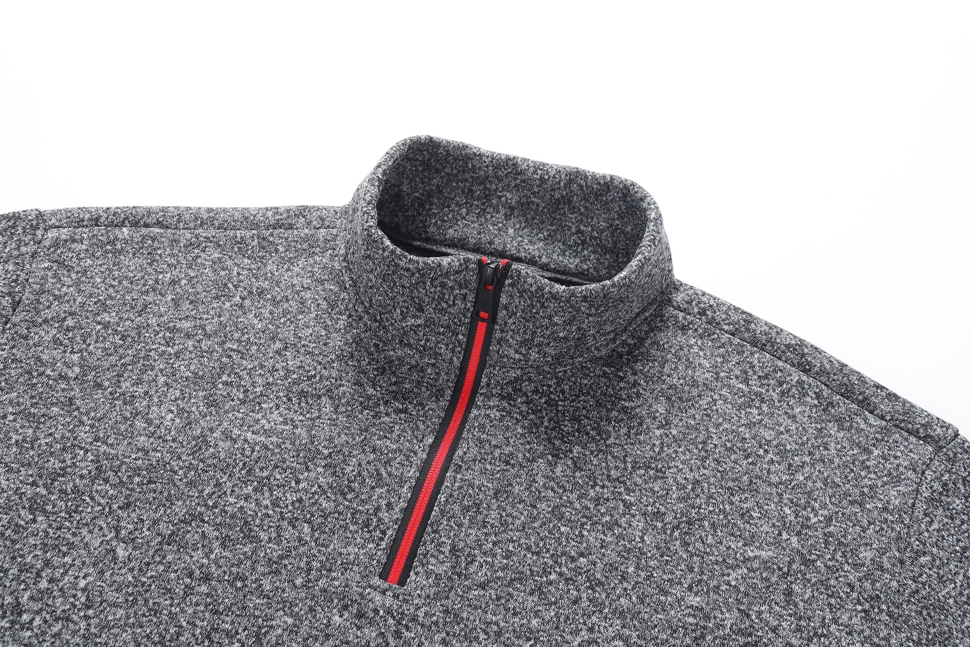 Autumn Men's Half-Zip Sweatshirts, Long-Sleeved Solid Color Pullovers, Turtlenecks, Streetwear, Winter Warm Jackets, Sports Coat LadyShow.Store