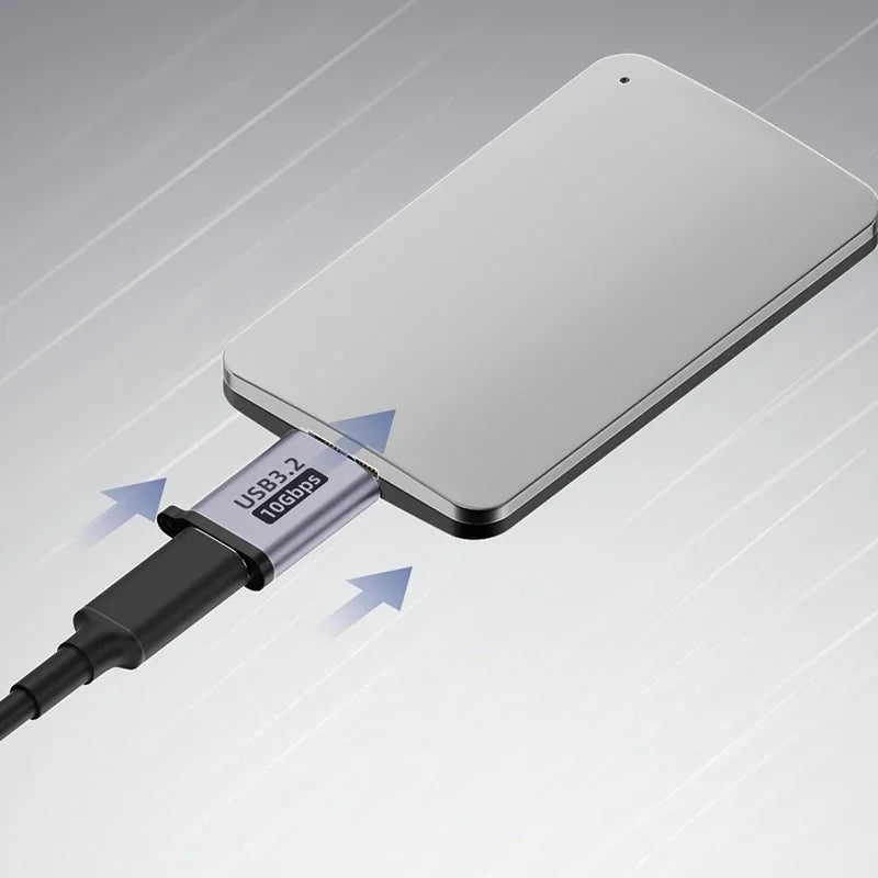 Micro B USB C 3.0 Male to Type C Female Adapter Type-C USB3.0 Micro B Connector for External Hard Drive Disk HDD Cable Adapter Pi-Mart