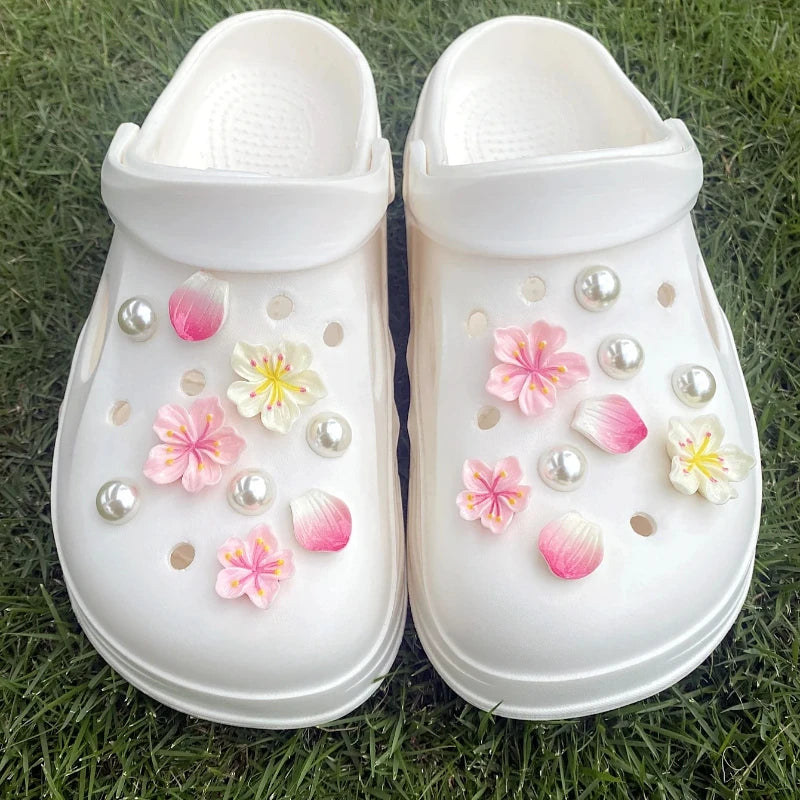 Hot Fashion Shoe Charms for Creative Branches and Flowers Clogs Shoe Buckle Cute Shoe Accessories Decoration for Girls Gift Pi-Mart