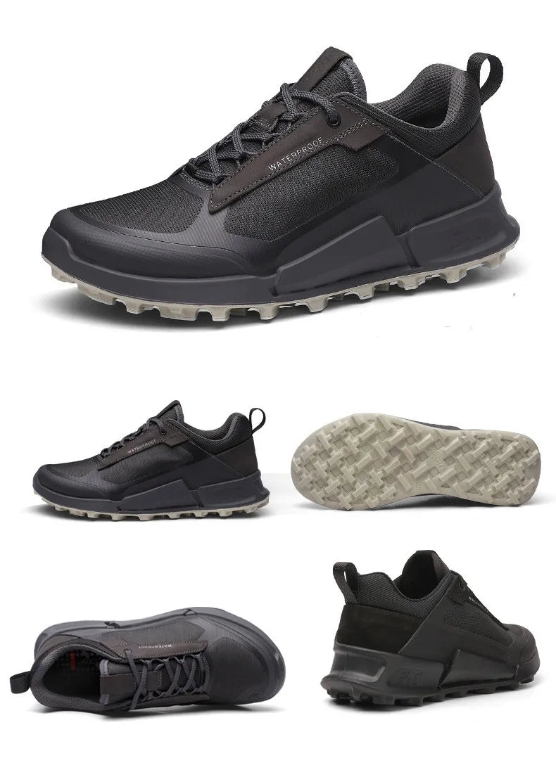 New Men's Shoes Mesh Breathable Outdoor Hiking Shoes Men Lightweight Anti Slip Waterproof Casual Sports Shoes zapatillas hombre Pi-Mart