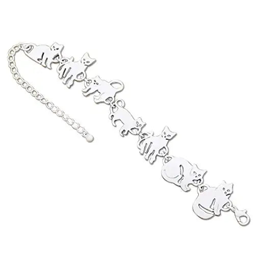 Clearance_Cat Pendant Charm Chain Link Bracelets For Women Cowgirl Cuff Bangles Fashion Jewelry Egyptian Bastet Pulseira Accesso Pi-Mart