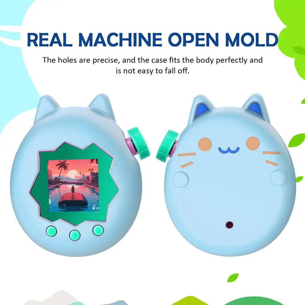 For Tamagotchi Paradise Silicone Full Cover Case Non-Slip Liquid Silicone Cute Protective Cover Soft Shell Game Accessories Pi-Mart