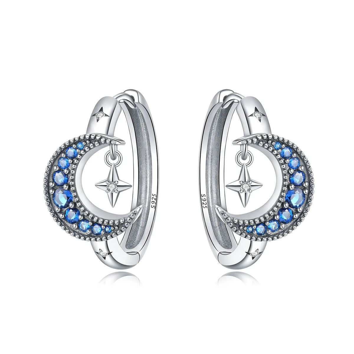925 Sterling Silver Cute Lazy Cat Animal Pet Earrings Jewelry Hoop Earrings For Women Jewelry Birthday Party Fine Gifts Pi-Mart