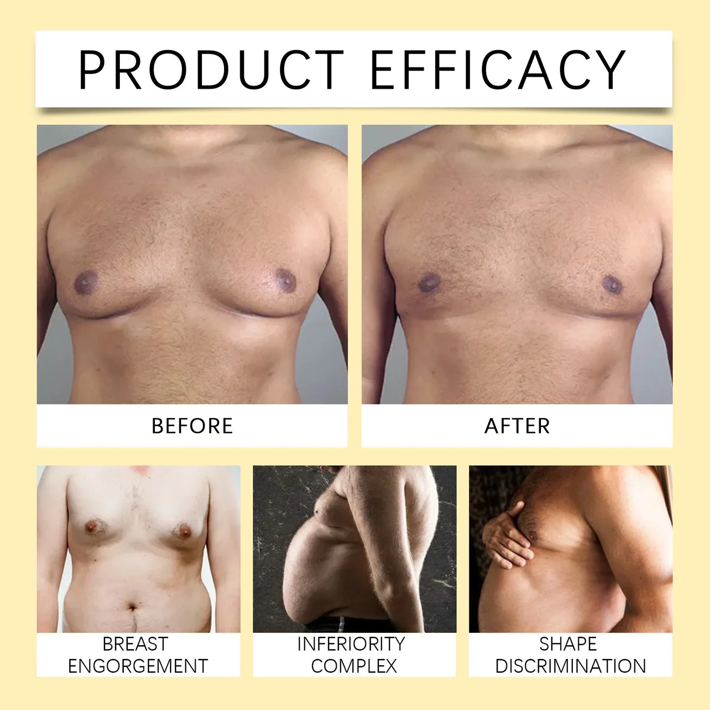15ml Men's Bee Male Breast Warming Oil Chest Firming Massage Serum Chest Firming Oil Skin Care Pi-Mart