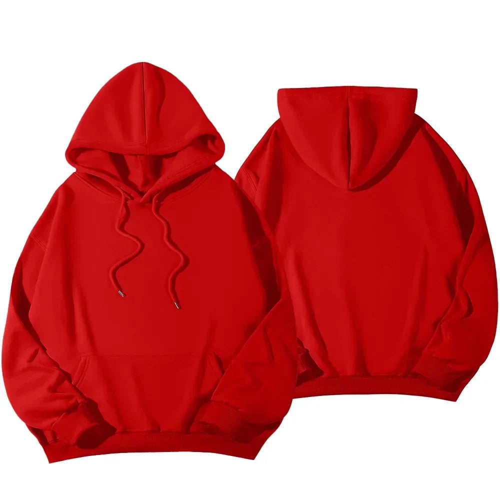 Women's Hoodies Pullover Spring Autumn Casual Hoodie 2026 Sweatshirts Solid Color Hoodies Oversize Black Sweatshirt Women Top LadyShow.Store