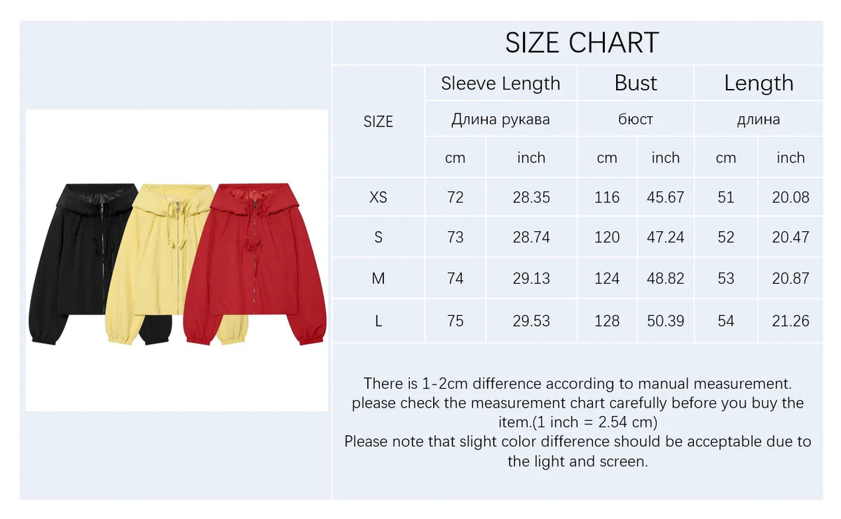 Women's Jacket 2026 Autumn New Red Long-Sleeve Drawstring Decorative Festive Hoodie Zipper Cardigan Casual Fashion Versatile Pi-Mart