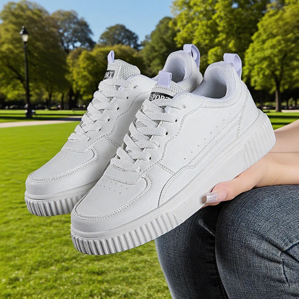 Fashion Women Casual Shoes Breathable Walking Flat Shoes Sneakers White Female Footwear Sports Running Outdoor Walking For Men Pi-Mart