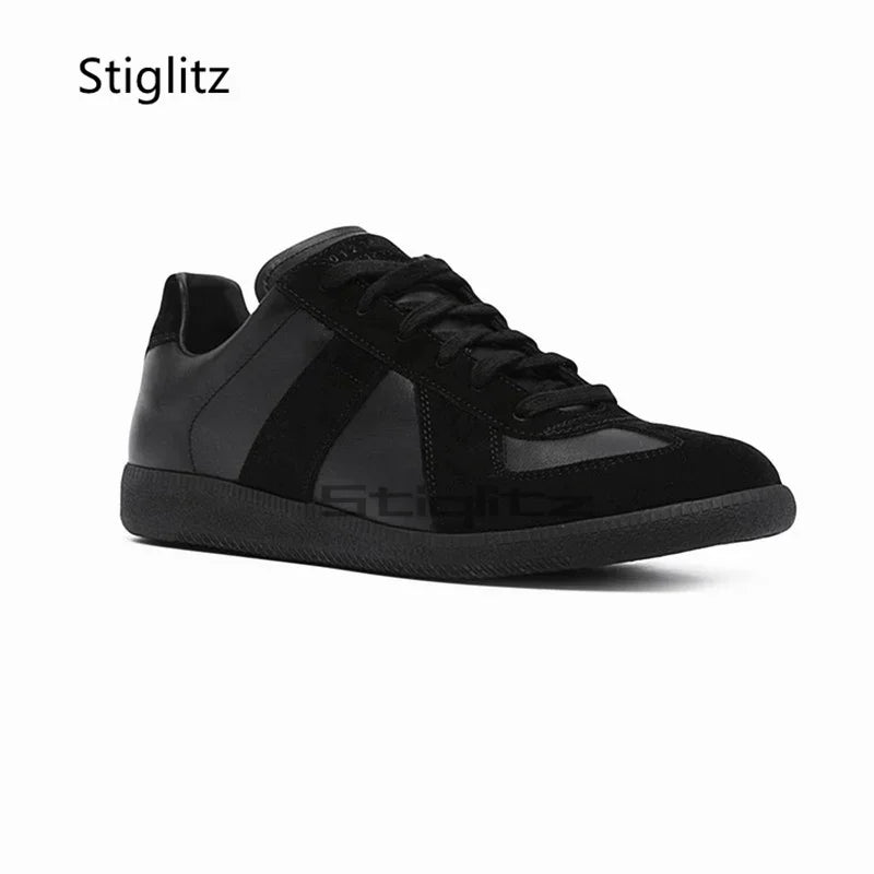 Sports Flat Casual Couple Shoes Men Women Classic Trendy Versatile Suede Leather Lace Up Sneakers Spring Autumn Training Shoes Pi-Mart