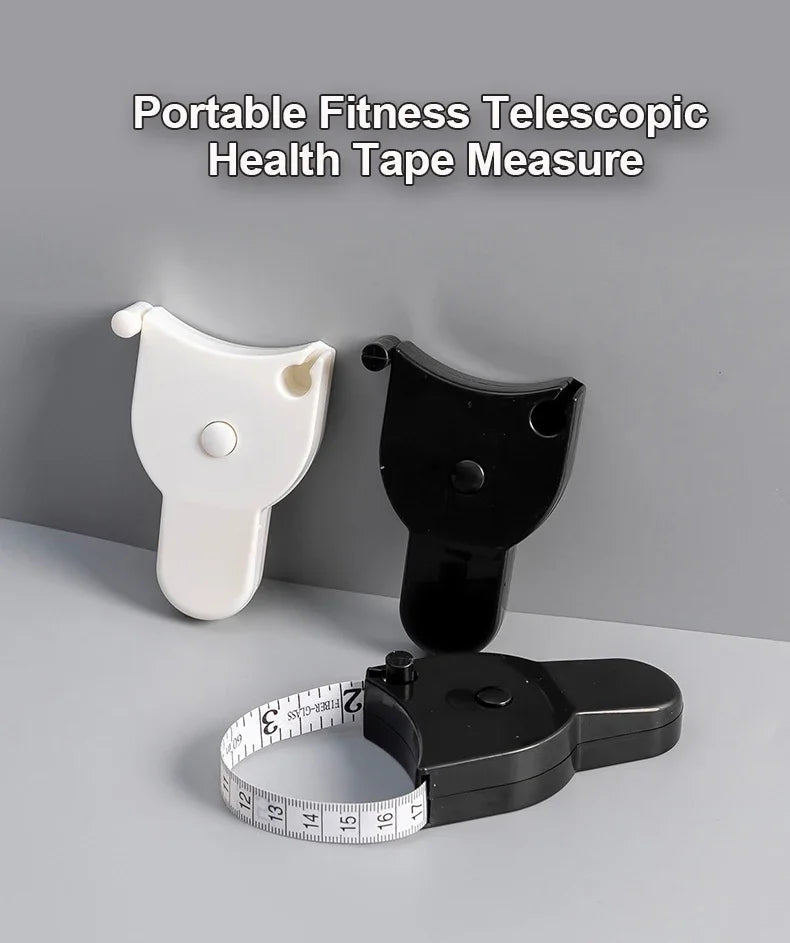 Portable Fitness Telescopic Health Tape Measure With Handle Torch Y-shaped Tape Measure Waist Circumference Tape Measure Pi-Mart