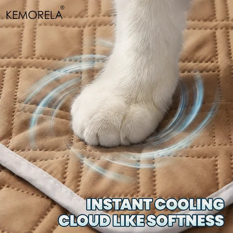 KEMORELA Dog Cat Summer Cooling Pad Mat Washable Puppy Big Dog Ice Gel Bed Mattress Cool Mascotas Cushion Blanket Pet supplies Pi-Mart