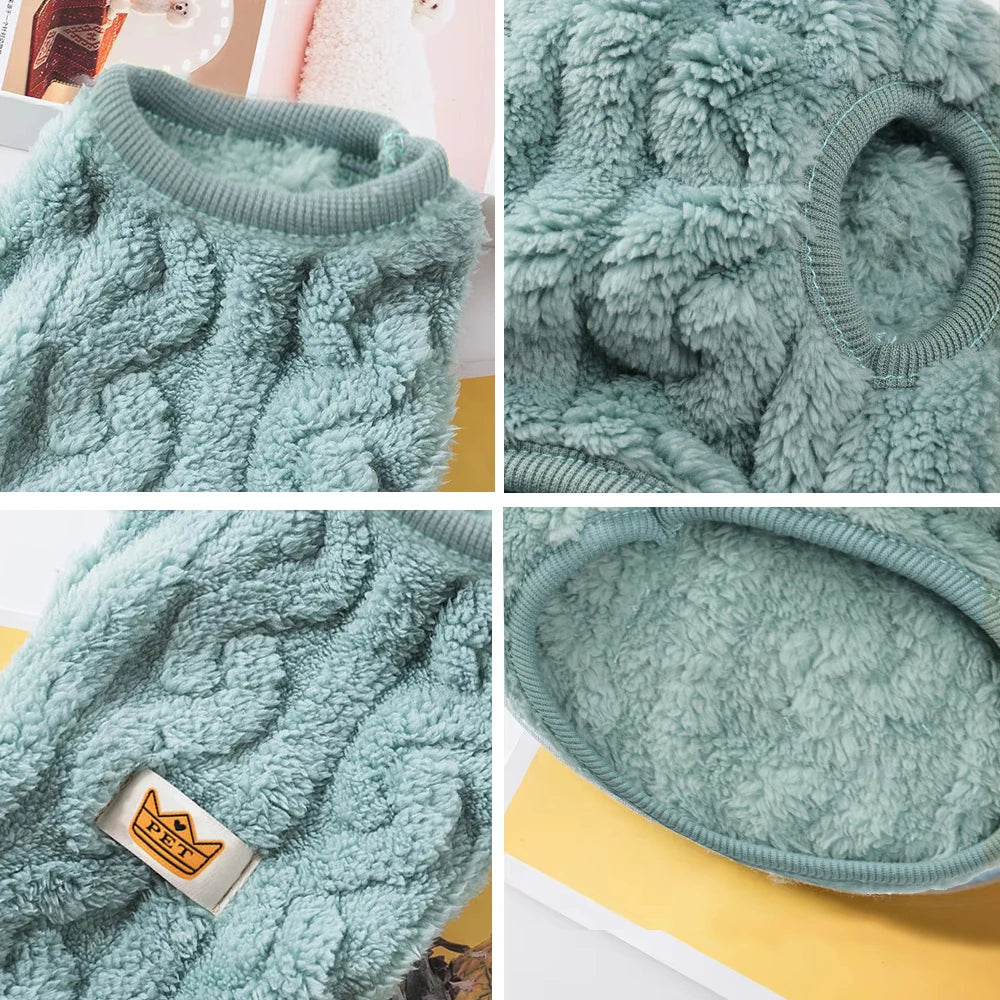 Soft Cozy Cat Clothes Autumn Winter Warm Fleece Sweatshirt for Small Dogs Puppy Kitten Jacket Coat Pet Sphynx Costume Sweater Pi-Mart