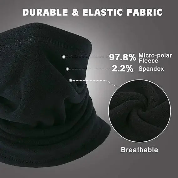 Winter Warm Unisex Windproof Motorcycle Riding Mask New Polar Fleece Neck Scarf Warmer Ski Outdoor Sports Balaclavas Tube Mask Pi-Mart