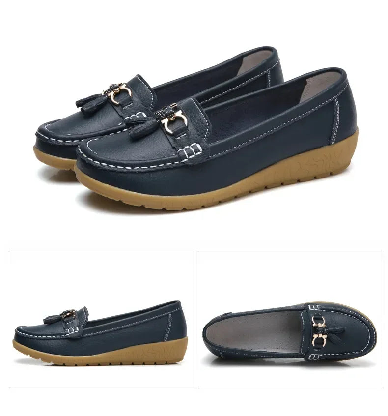 Women Shoes Slip On Loafers For Ballet Flats Women Moccasins Casual Sneakers Zapatos Mujer Flat Shoes For Women Casual Shoes Pi-Mart