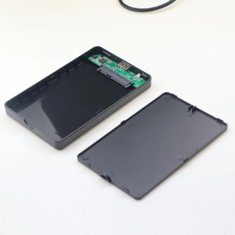 USB 3.0 HDD Enclosure 2.5" SATA HDD SSD External Hard Drive Case 5Gbps High Speed External Hard Drive Disk Box for PC Laptop PS5 Pi-Mart