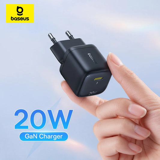 Baseus USB Type C Charger 20W Portable USB C Charger Support Type C PD Fast Charging For iPhone 15 14 13 12 Pro Max 11 X 8 Plus Pi-Mart