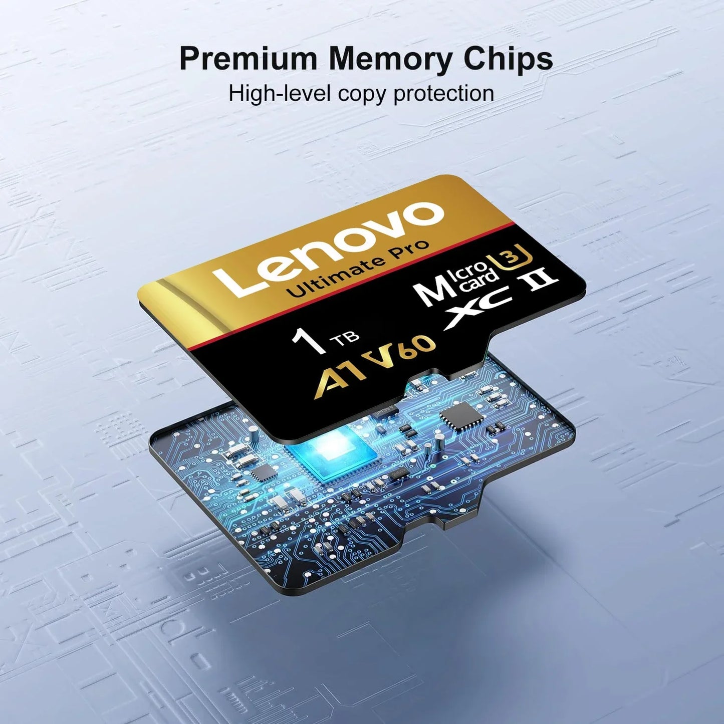 Lenovo 1TB Memory Card Stable Performance for Camera Surveillance Devices High Speed Micro TF SD Memory Card 512GB 256GB 128GB Pi-Mart
