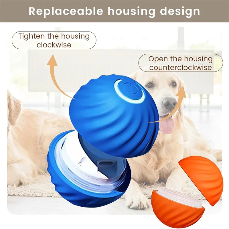 Smart Dog Toy Ball Electronic Interactive Pet Toy Moving Ball USB Automatic Moving Bouncing for Puppy Birthday Gift Cat Products Pi-Mart